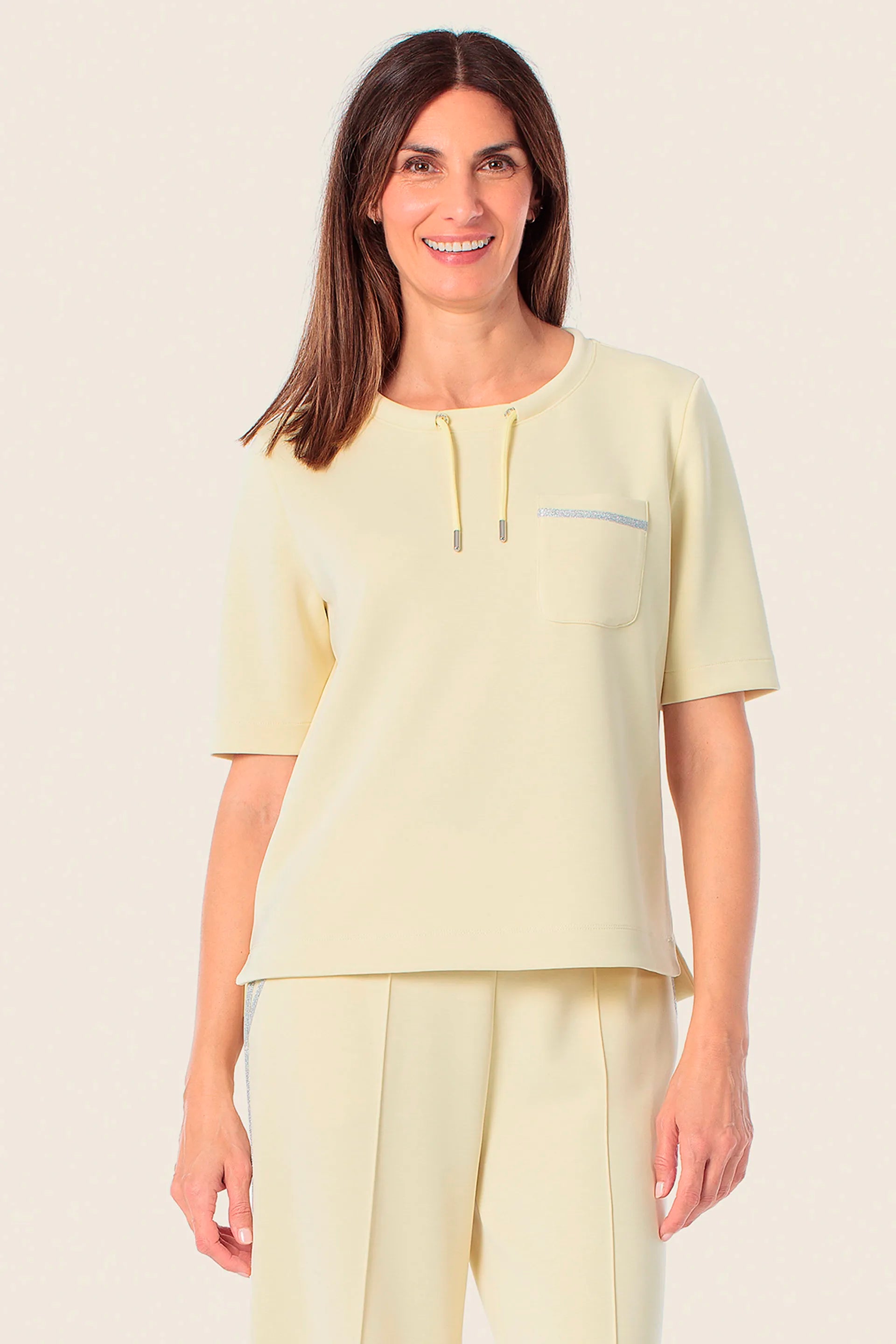 Gerry Weber Yellow Vanilla 0 Yellow Sports T-Shirt SKU: N61722_209 Image 01