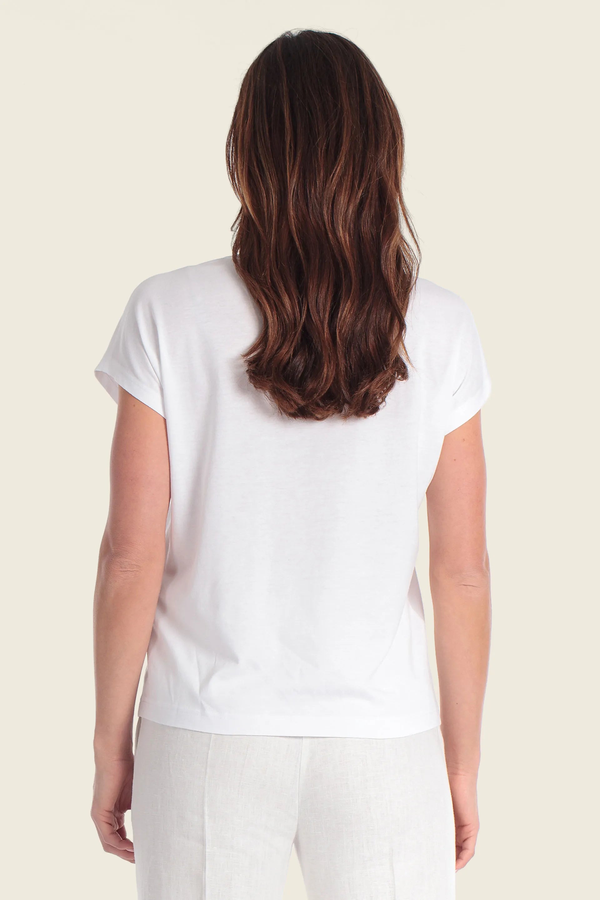 Gerry Weber White Front Print 0 White T-Shirt With Graphic Print SKU: N61743_665 Image 02