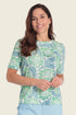 Gerry Weber Flower & Leaves Print 0 All Over Printed T-Shirt SKU: N61760_658 Image 01