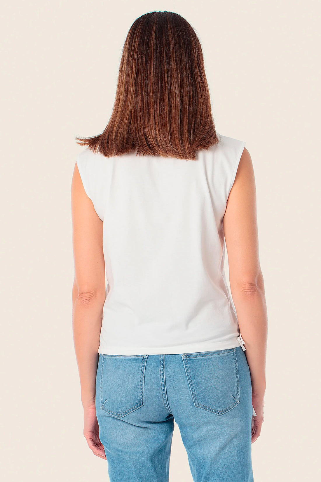 Gerry Weber White Off White 0 Sports T-ShirtWith Cap Sleeves SKU: N61950_121 Image 02