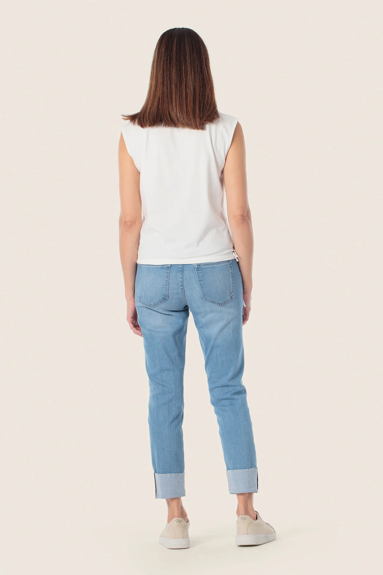 Gerry Weber White Off White 0 Sports T-ShirtWith Cap Sleeves SKU: N61950_121 Image 04