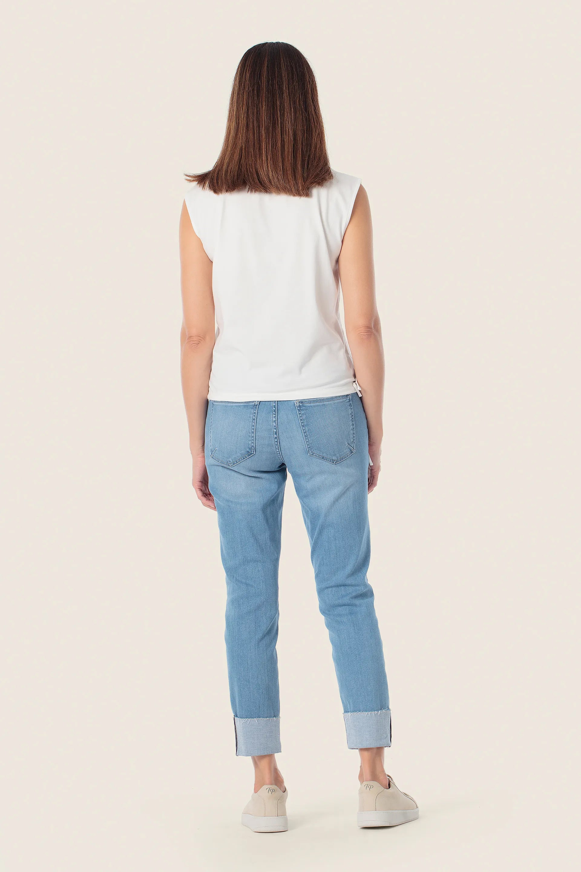 Gerry Weber White Off White 0 Sports T-ShirtWith Cap Sleeves SKU: N61950_121 Image 04