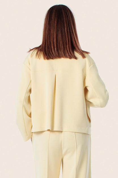 Gerry Weber Yellow Vanilla 0 Yellow Sporty Jacket With Buttons SKU: N62157_209 Image 02