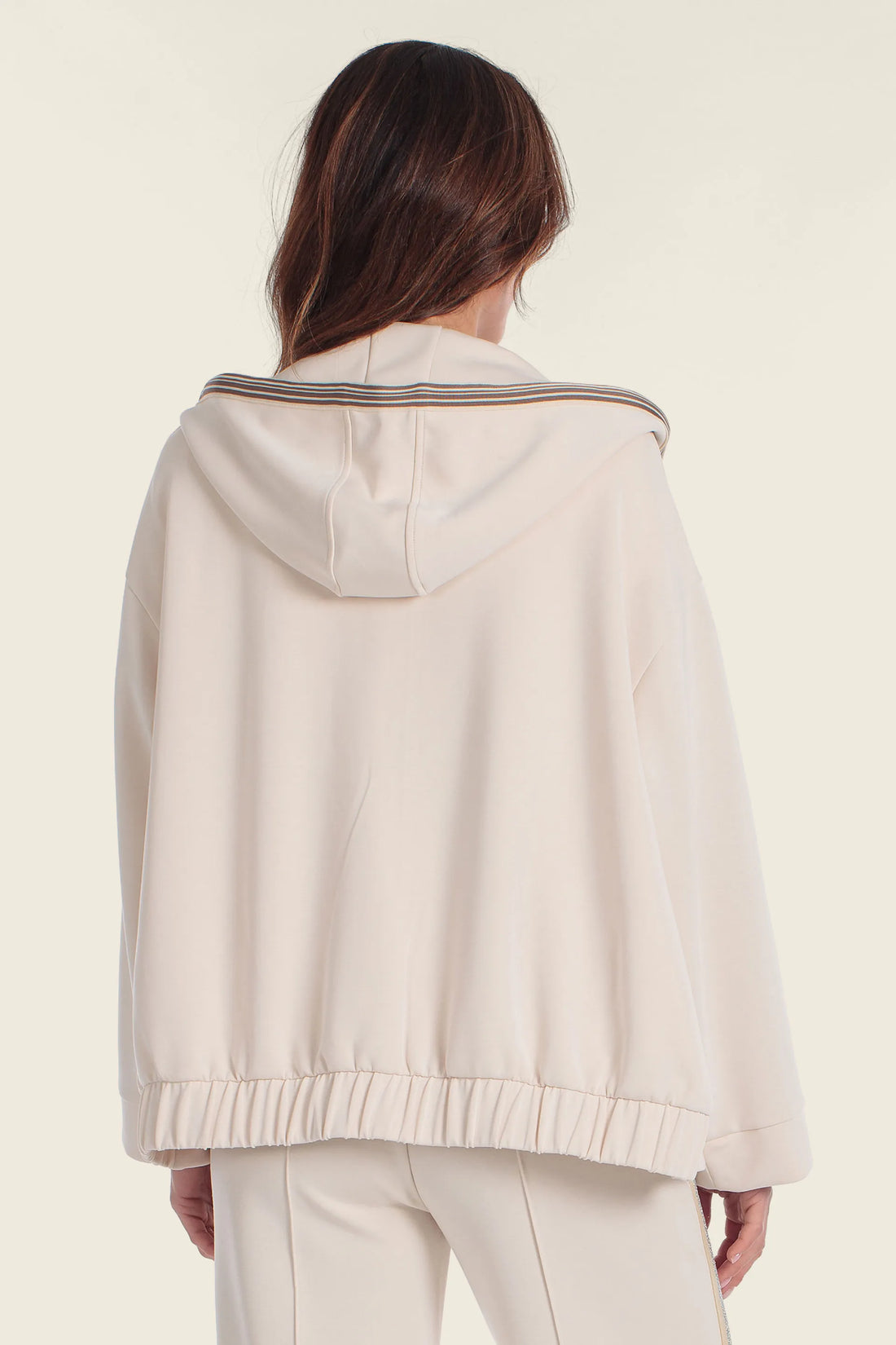 Gerry Weber Beige Sand 0 Hooded Sports Jacket SKU: N62200_129 Image 02