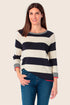 Gerry Weber Blue Navy 0 Striped Sweater SKU: N64632_104 Image 01