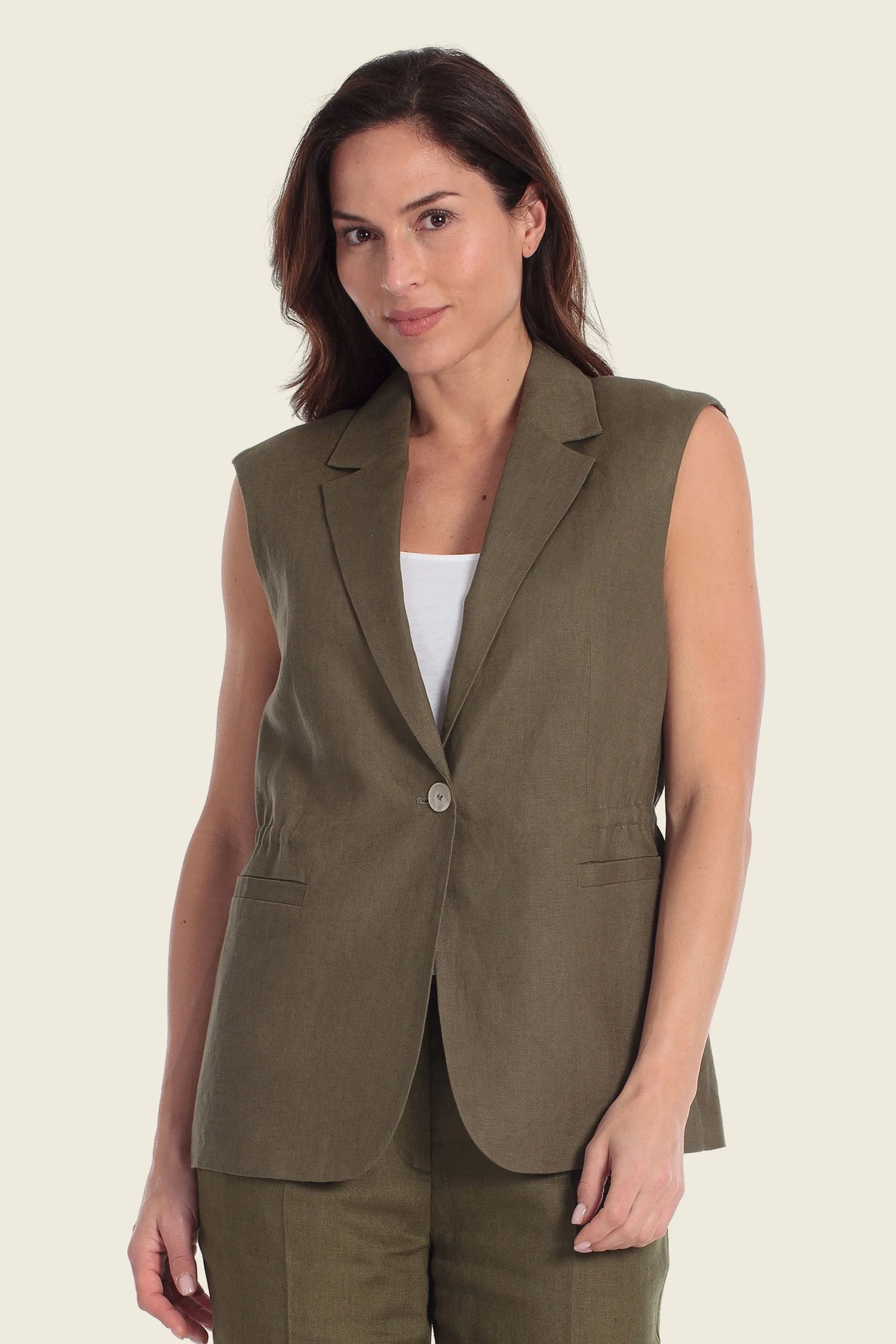 Gerry Weber Green Jungle 0 Long Green Vest SKU: N64701_174 Image 01