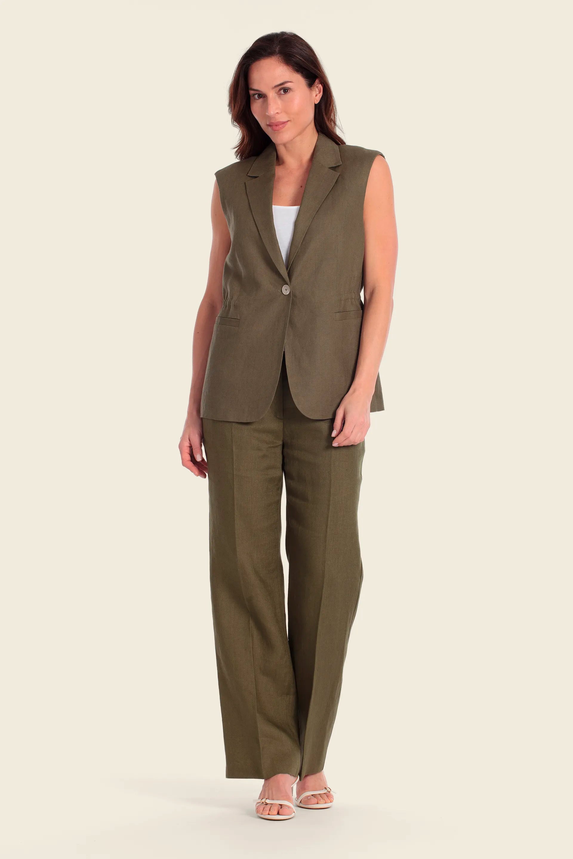 Gerry Weber Green Jungle 0 Long Green Vest SKU: N64701_174 Image 03