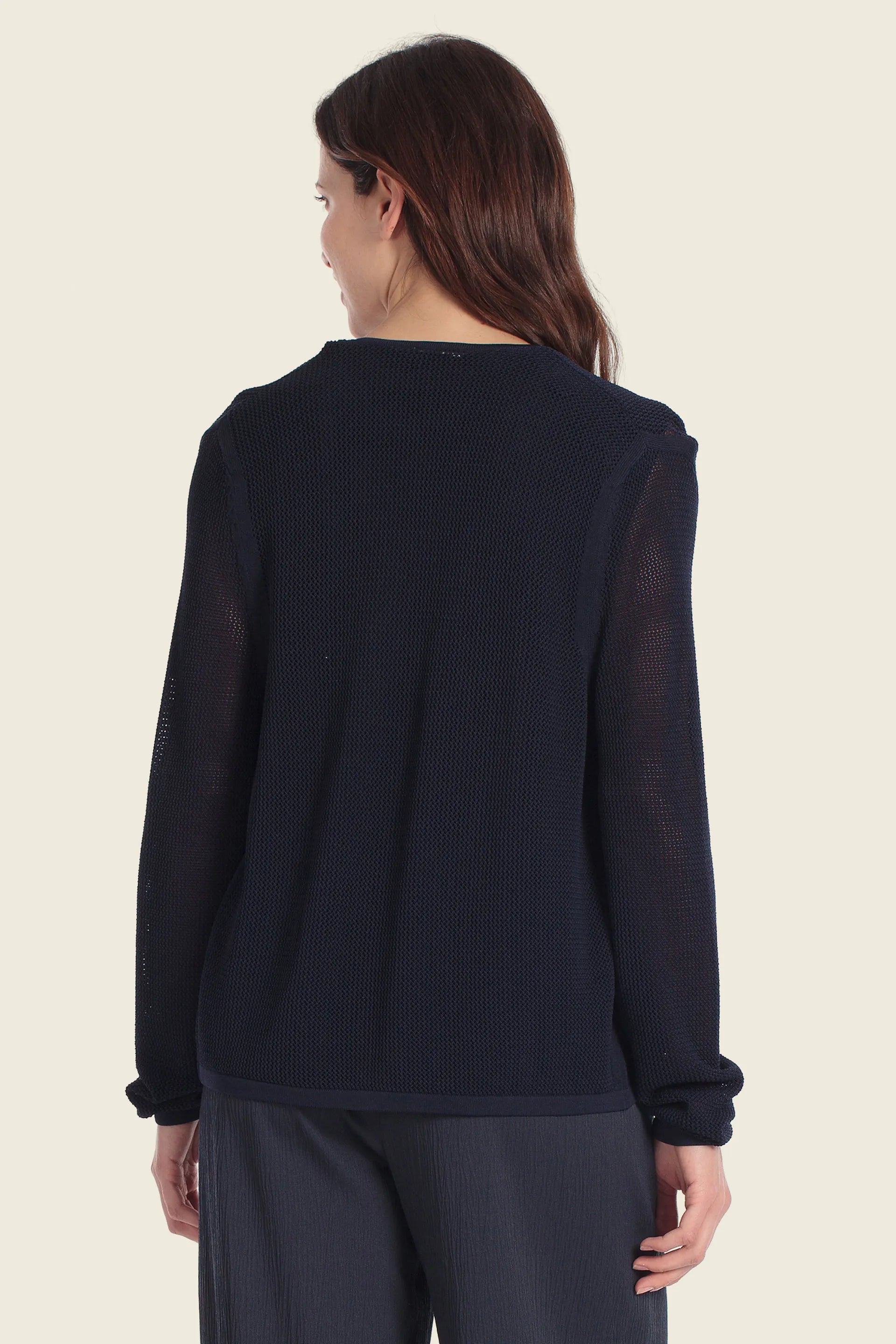 Gerry Weber Blue Night 0 Short Knitted Cardigan SKU: N64844_246 Image 02