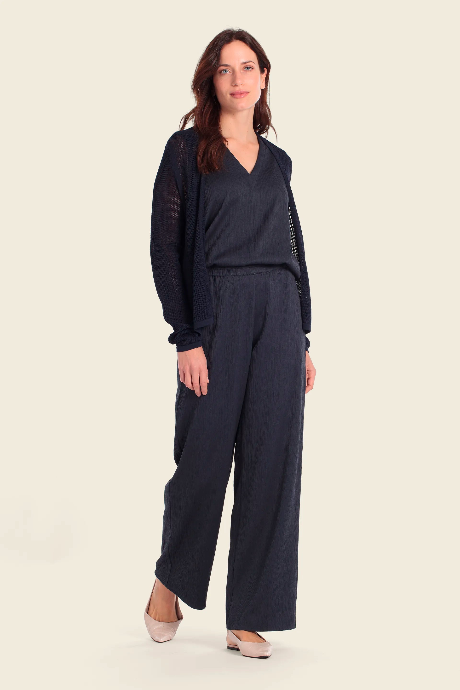 Gerry Weber Blue Night 0 Short Knitted Cardigan SKU: N64844_246 Image 03