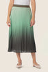 Gerry Weber Green Khaki 0 Ombre Pleated Midi Skirt SKU: N65683_155 Image 01