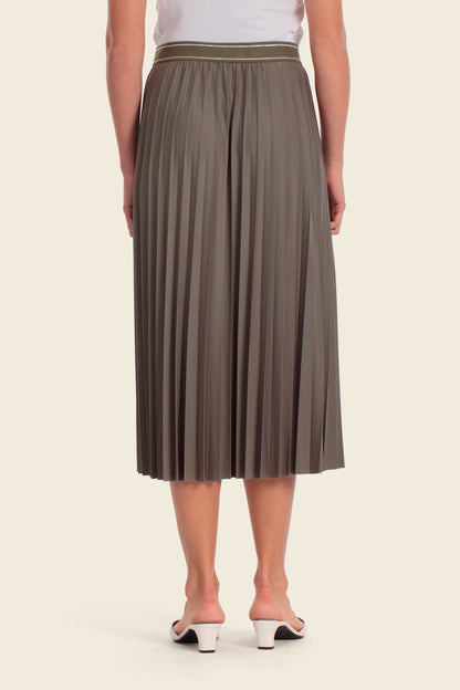 Gerry Weber Green Khaki 0 Green Midi Skirt SKU: N65684_155 Image 02