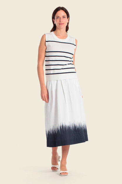 Gerry Weber Blue White Stripe Women Knitted Sweater Wool SKU: N66500_646 Image 03