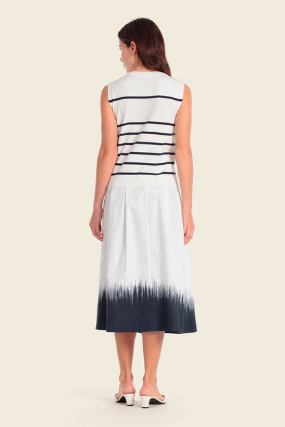 Gerry Weber Blue White Stripe Women Knitted Sweater Wool SKU: N66500_646 Image 04