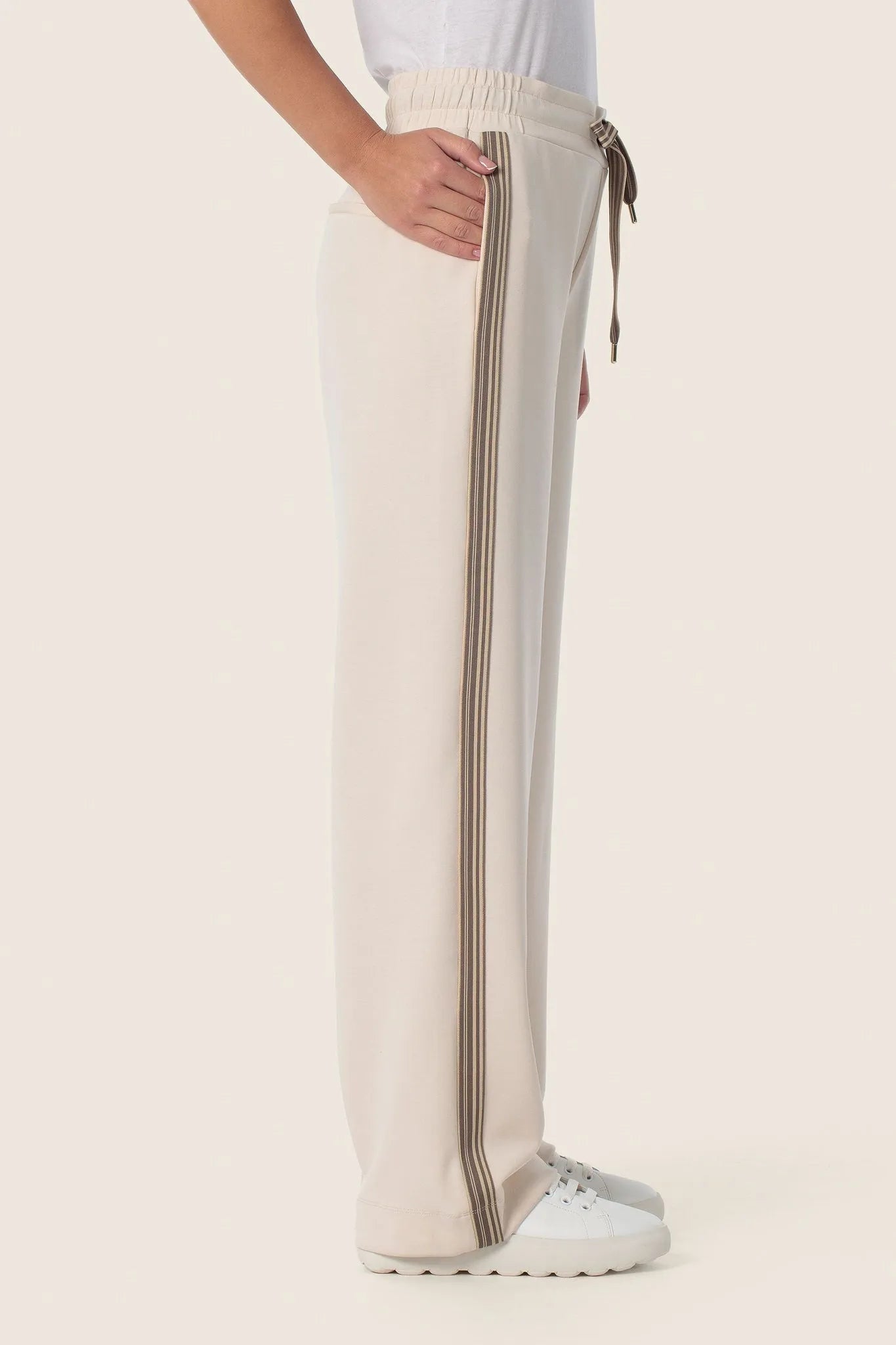 Gerry Weber Beige Sand Women Elastic Waist Pants SKU: N67006_129 Image 04