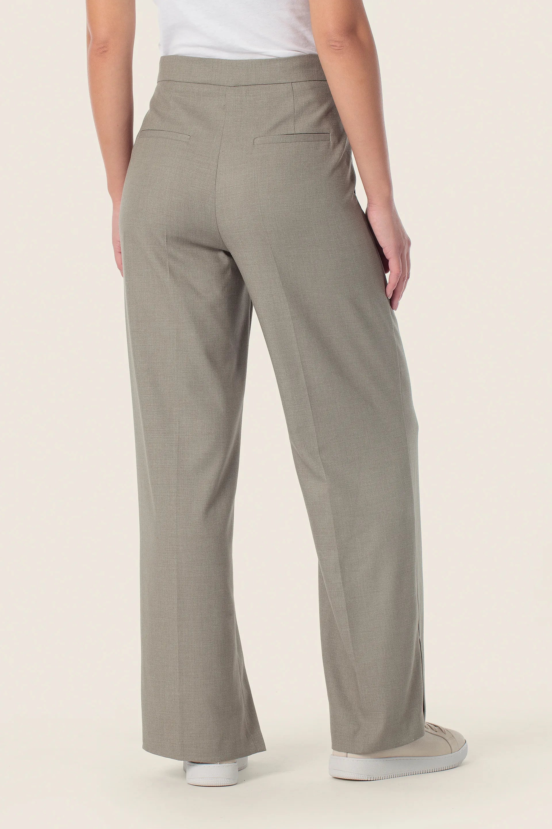 Gerry Weber Green Agate 0 Green Stretch Dress Trousers SKU: N67008_299 Image 02