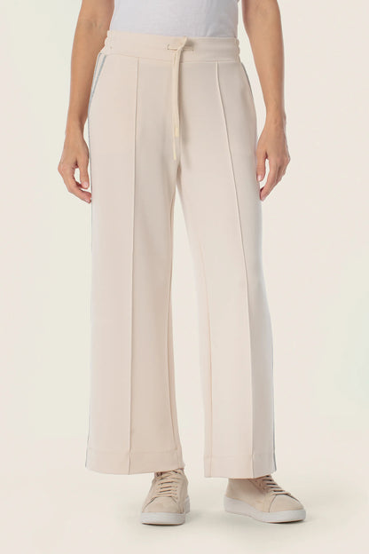 Gerry Weber Beige Sand 0 Cropped Wide Leg Sweatpants SKU: N67017_129 Image 01