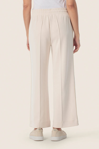 Gerry Weber Beige Sand 0 Cropped Wide Leg Sweatpants SKU: N67017_129 Image 02