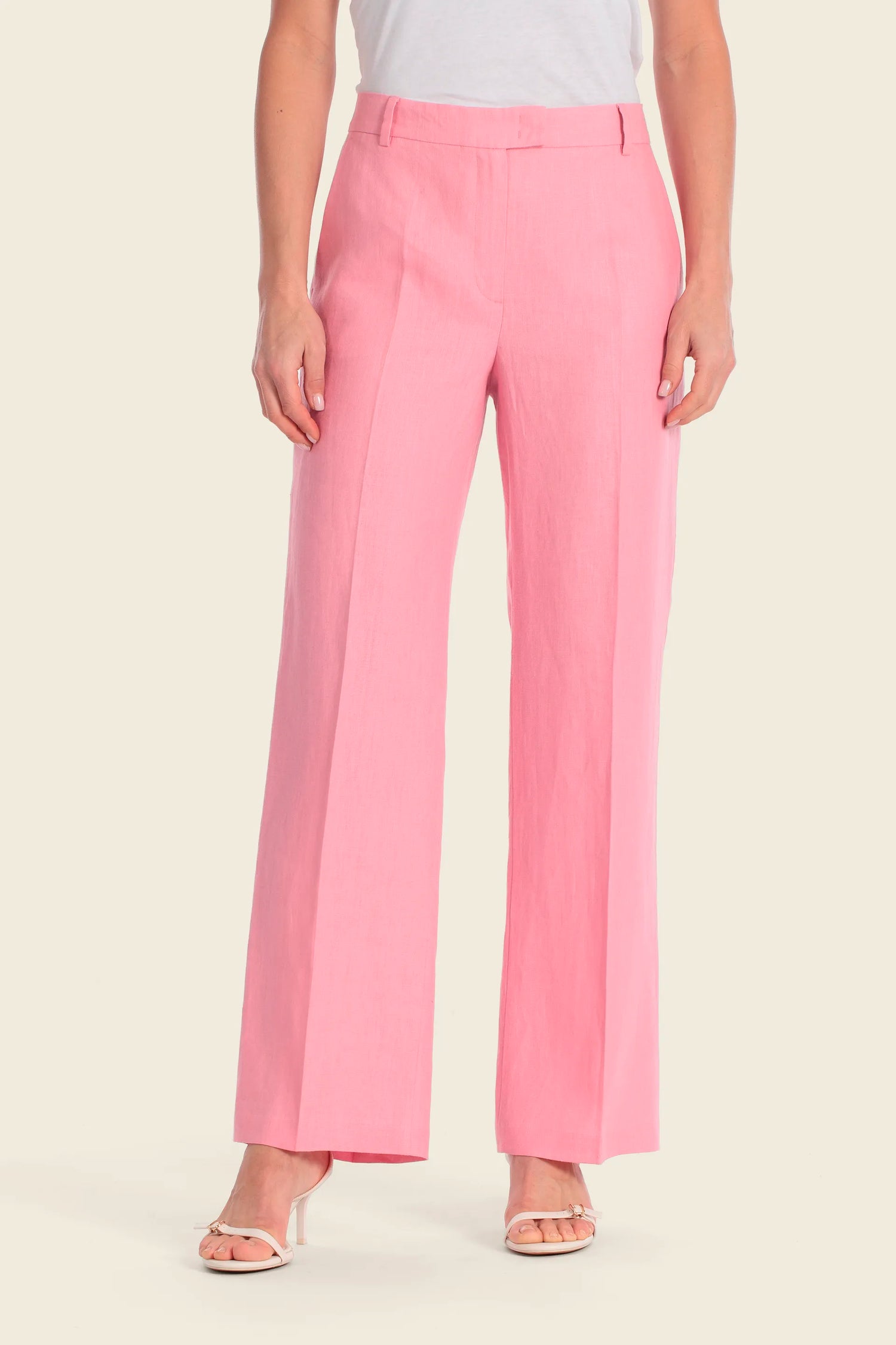 Gerry Weber Pink Sunset 0 Pink Dress Trousers SKU: N67021_608 Image 01