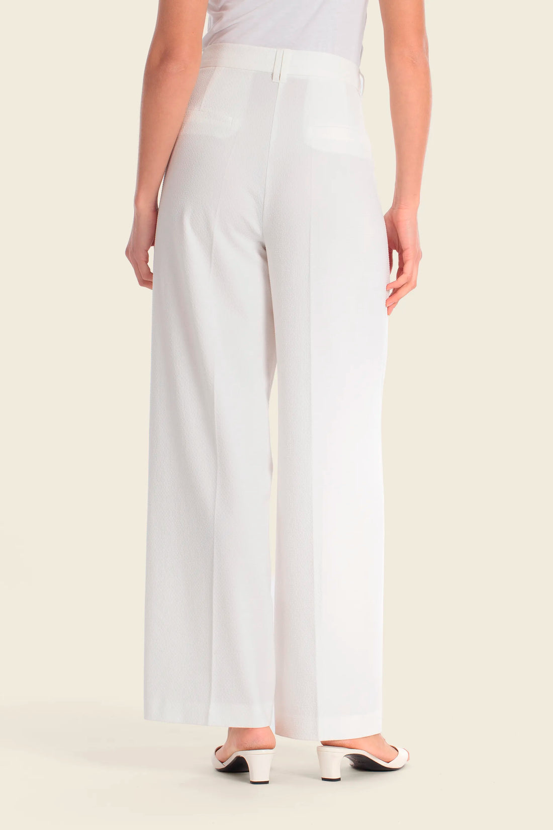 Gerry Weber White Off White 0 White Dress Trousers SKU: N67037_121 Image 02