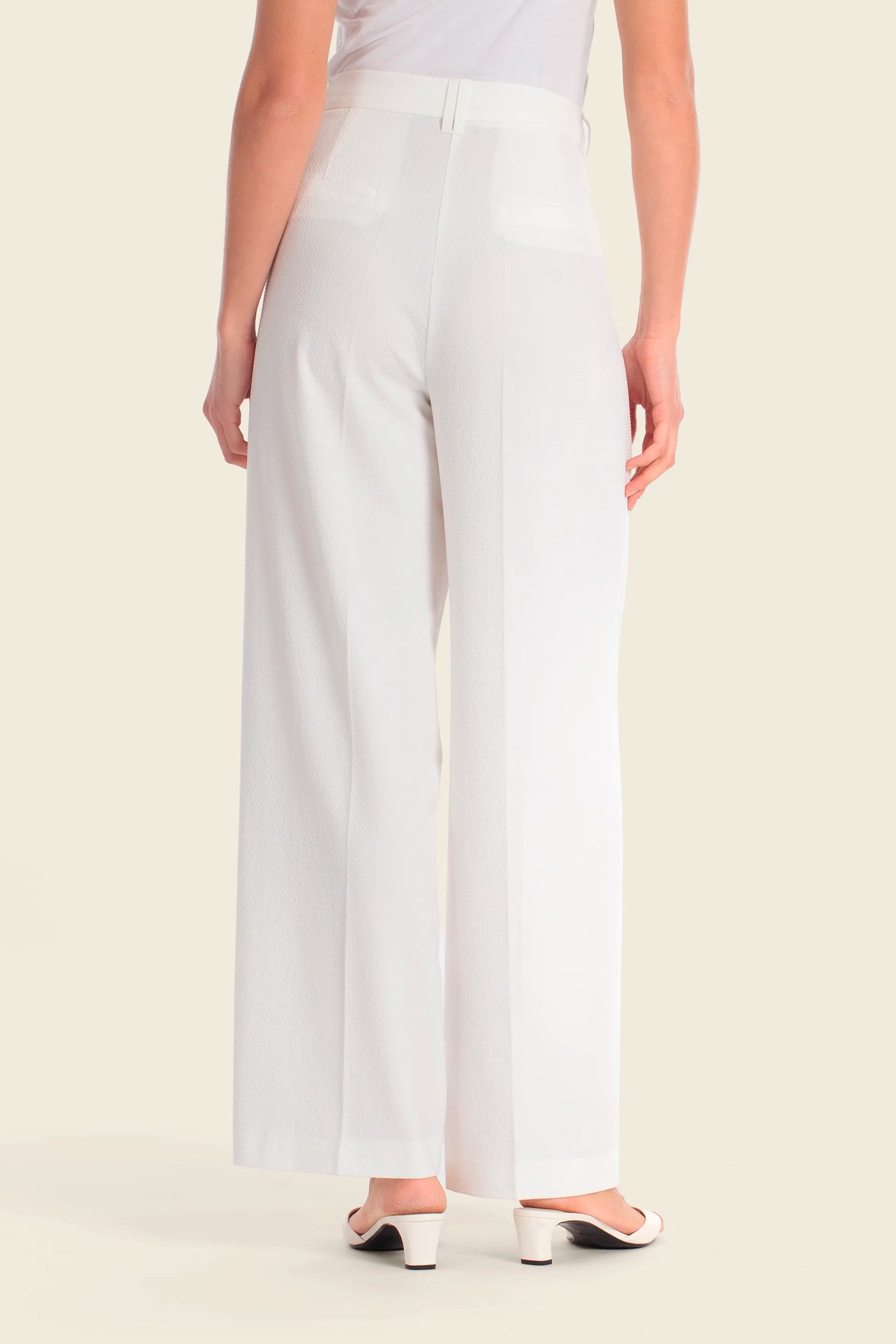 Gerry Weber White Off White 0 White Dress Trousers SKU: N67037_121 Image 02