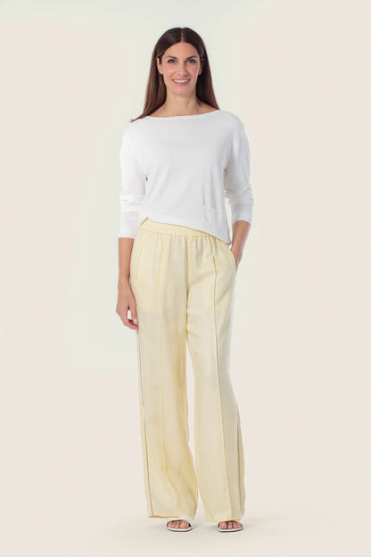 Gerry Weber Yellow Vanilla 0 Yellow Basic Trousers SKU: N67073_209 Image 03