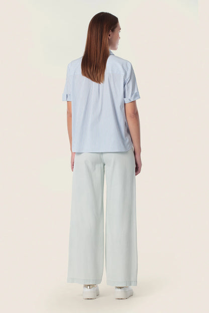 Gerry Weber Blue Light Denim 0 Blue Basic Trousers SKU: N67075_395 Image 04