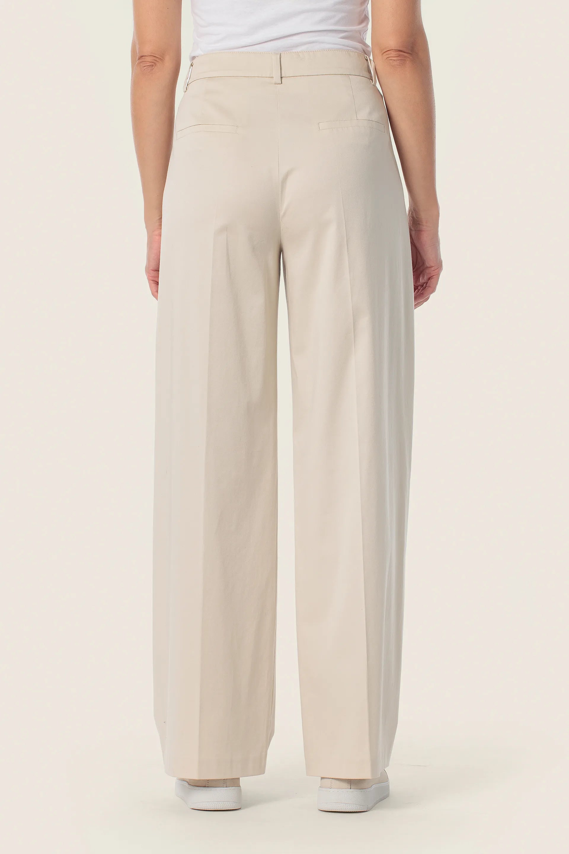 Gerry Weber Beige Sand 0 Beige Basic Trousers SKU: N67089_129 Image 02