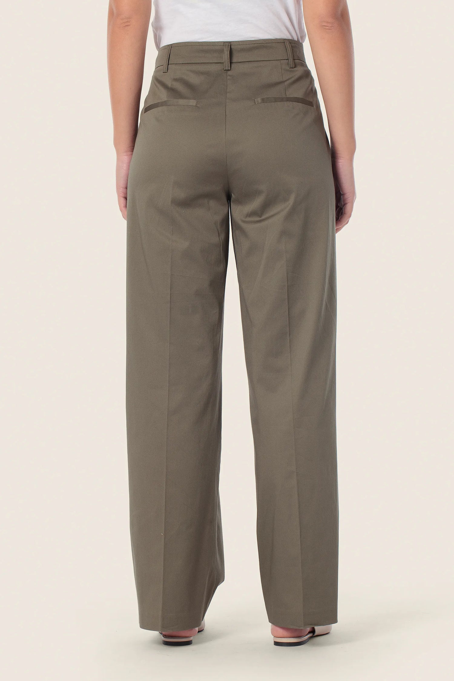 Gerry Weber Green Khaki 0 Green Basic Trousers SKU: N67089_155 Image 02