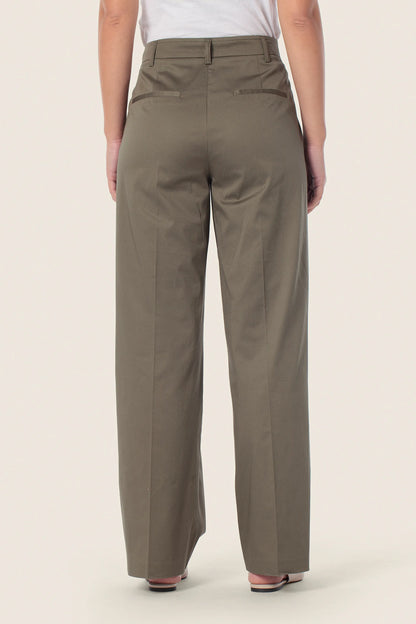 Gerry Weber Green Khaki 0 Green Basic Trousers SKU: N67089_155 Image 02