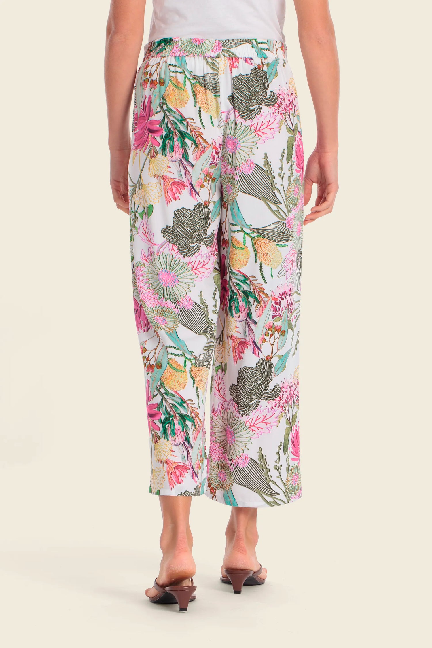 Gerry Weber Flower Print 0 Printed Slip On Trousers SKU: N67096_667 Image 02