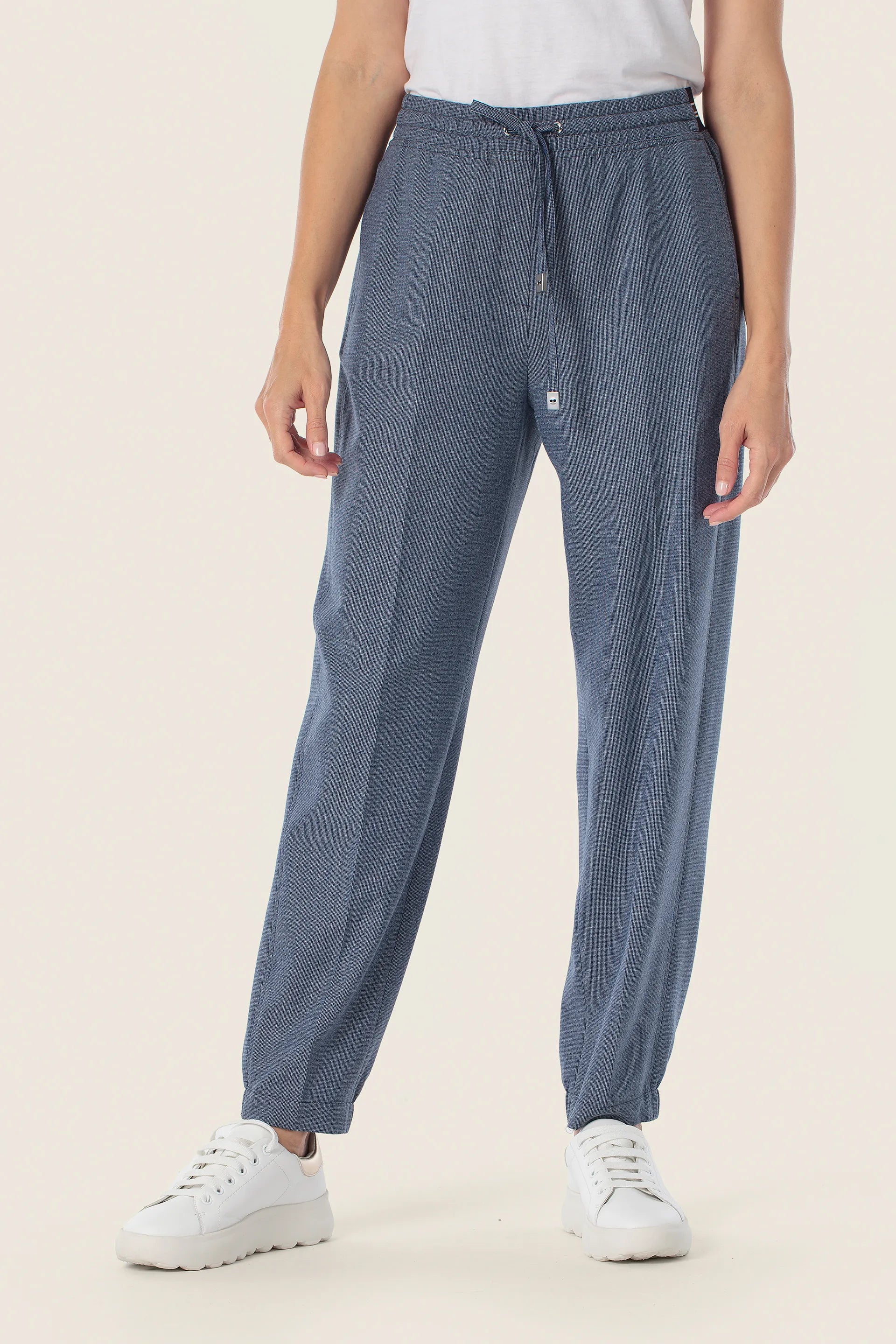 Gerry Weber Blue Aura 0 Blue Slip On Trousers SKU: N67104_399 Image 01