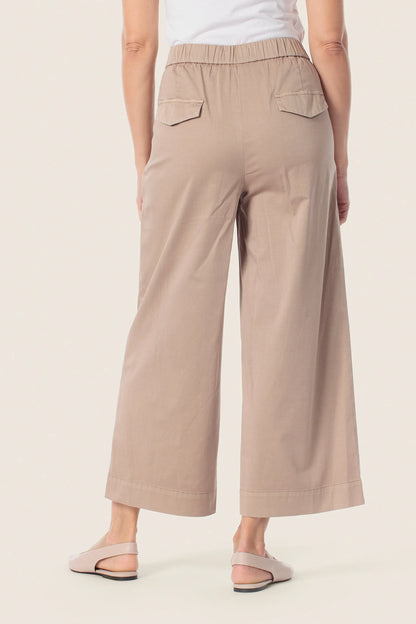 Gerry Weber Beige Camel 0 Beige Cropped Trousers SKU: N67109_144 Image 02