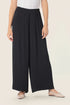 Gerry Weber Black 0 Pleated Wide Leg Slip On Trousers SKU: N67114_120 Image 01