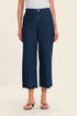 Gerry Weber Blue Dark Denim 0 Cropped Wide Leg Jeans SKU: N67118_397 Image 01