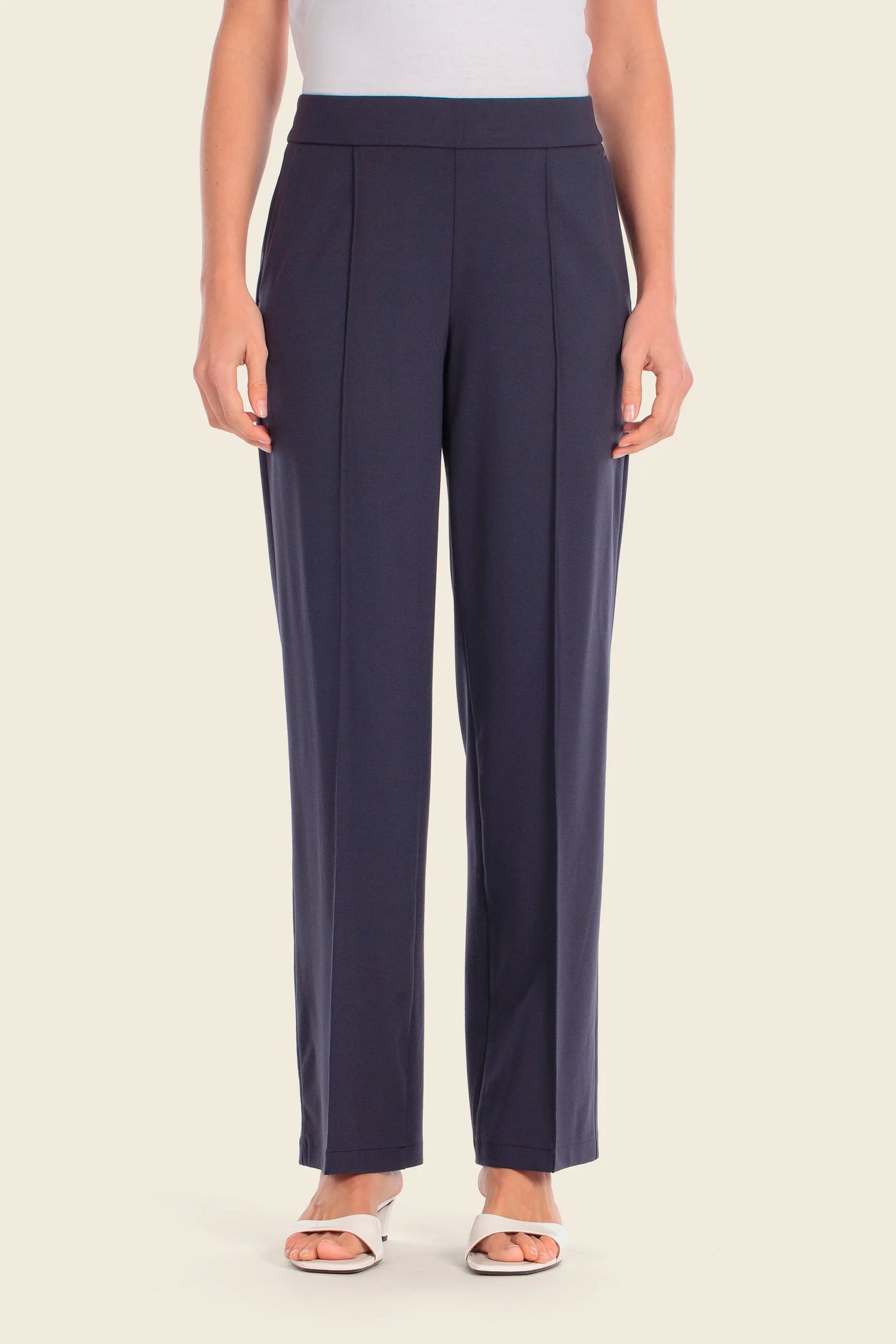 Gerry Weber Blue Navy 0 Blue Navy Slip On Trousers SKU: N67413_104 Image 01