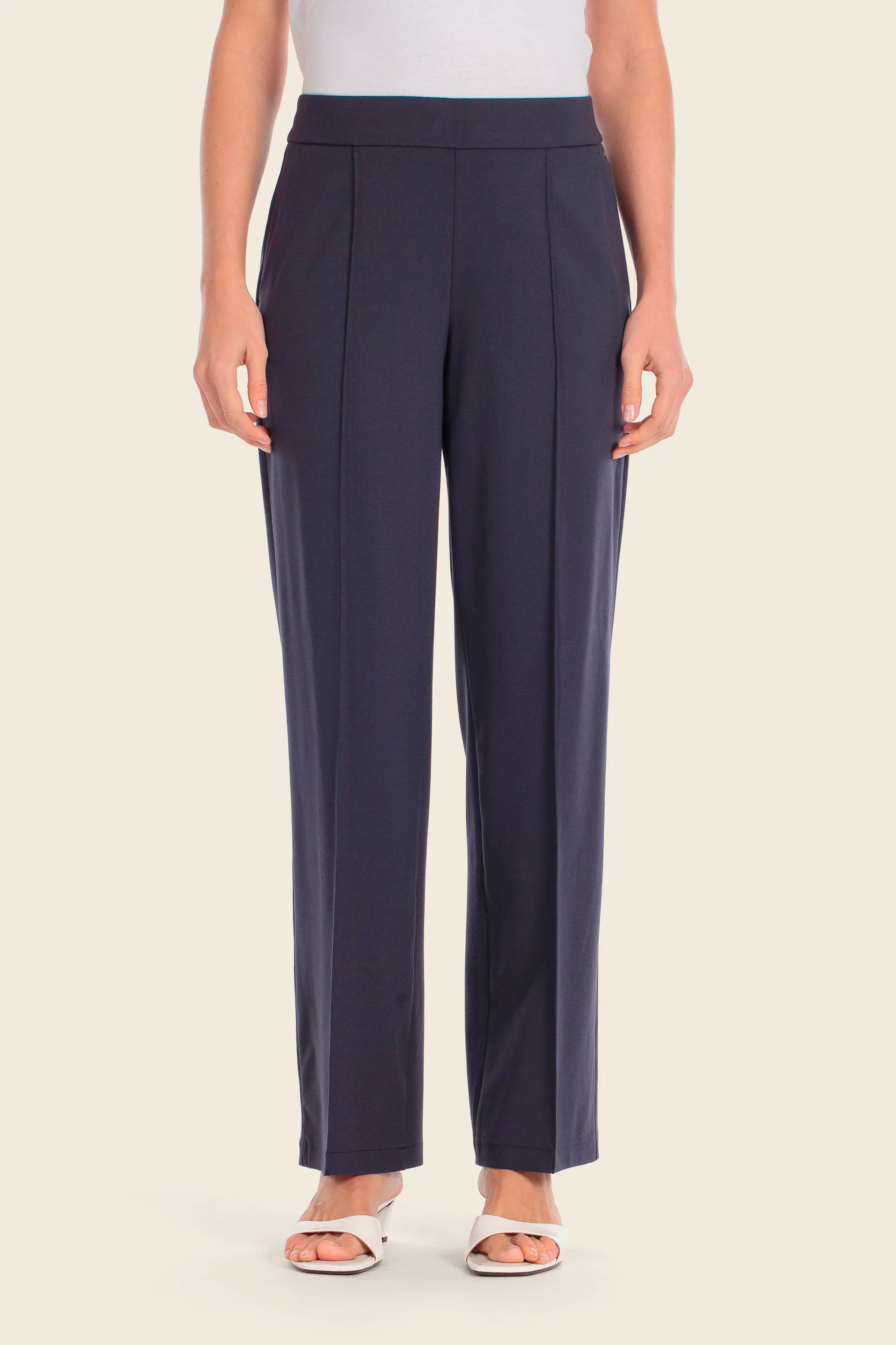 Gerry Weber Blue Navy 0 Blue Navy Slip On Trousers SKU: N67413_104 Image 01