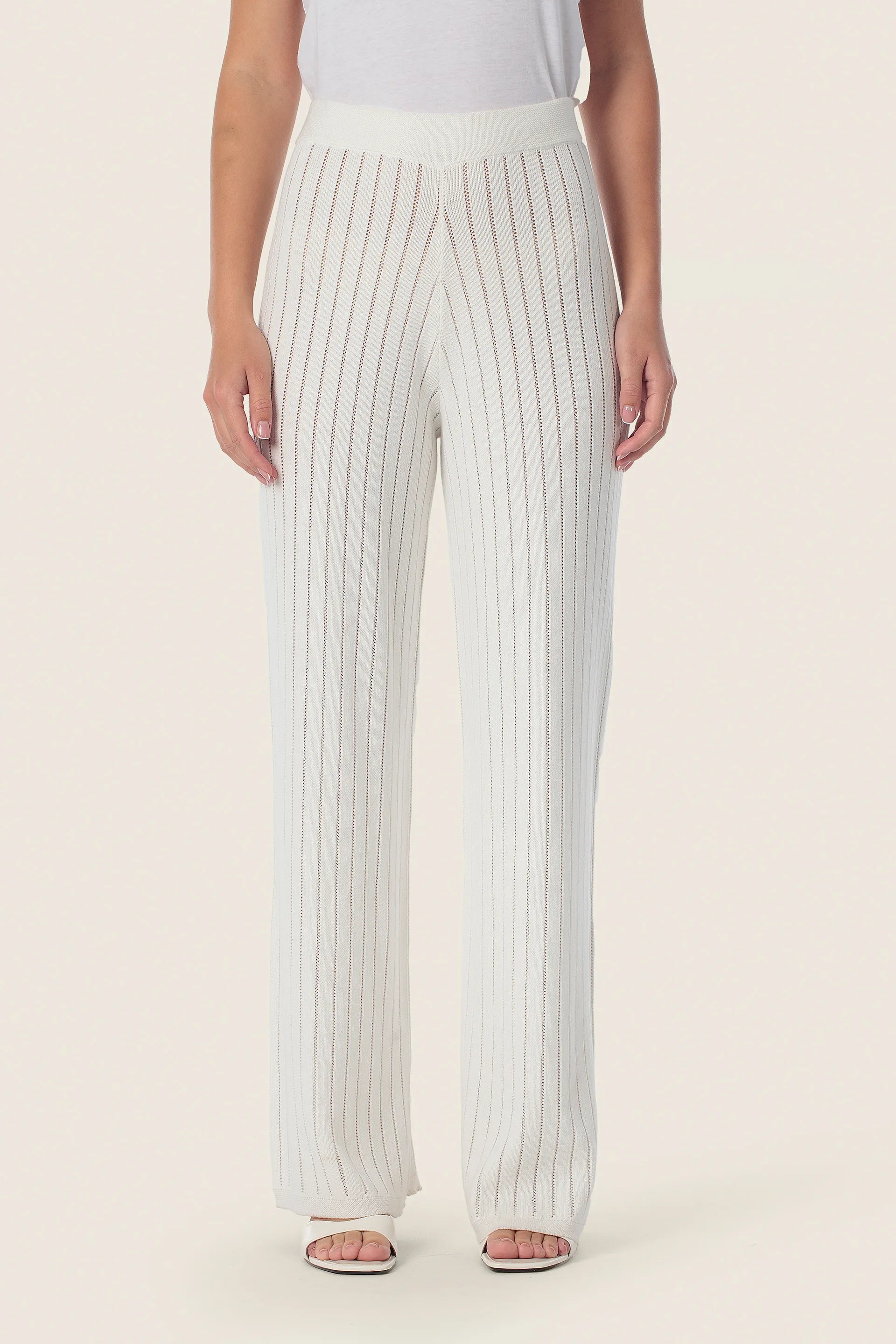 Gerry Weber White Off White 0 Knitted Trousers Set SKU: N67600_121 Image 01