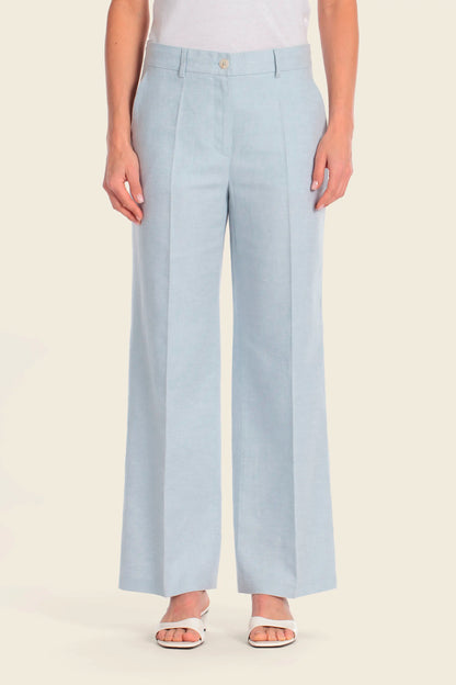 Gerry Weber Blue Sky 0 Linen Blend Dress Trousers SKU: N67700_125 Image 01