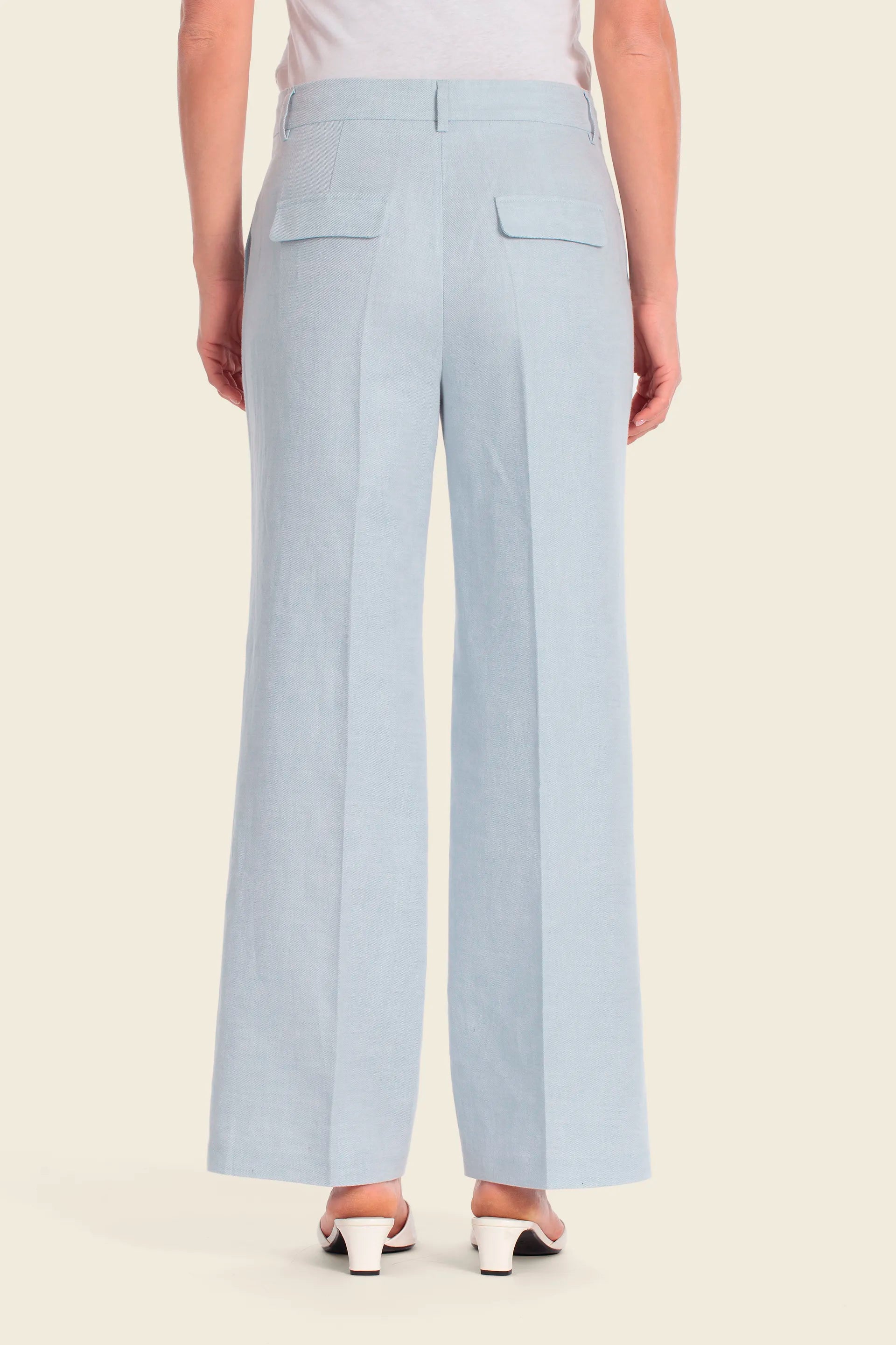Gerry Weber Blue Sky 0 Linen Blend Dress Trousers SKU: N67700_125 Image 02