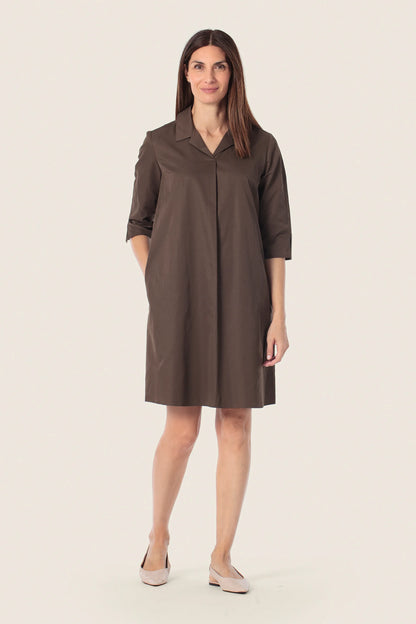Gerry Weber Brown Chestnut 0 Brown Shirt Style Dress SKU: N68511_357 Image 01
