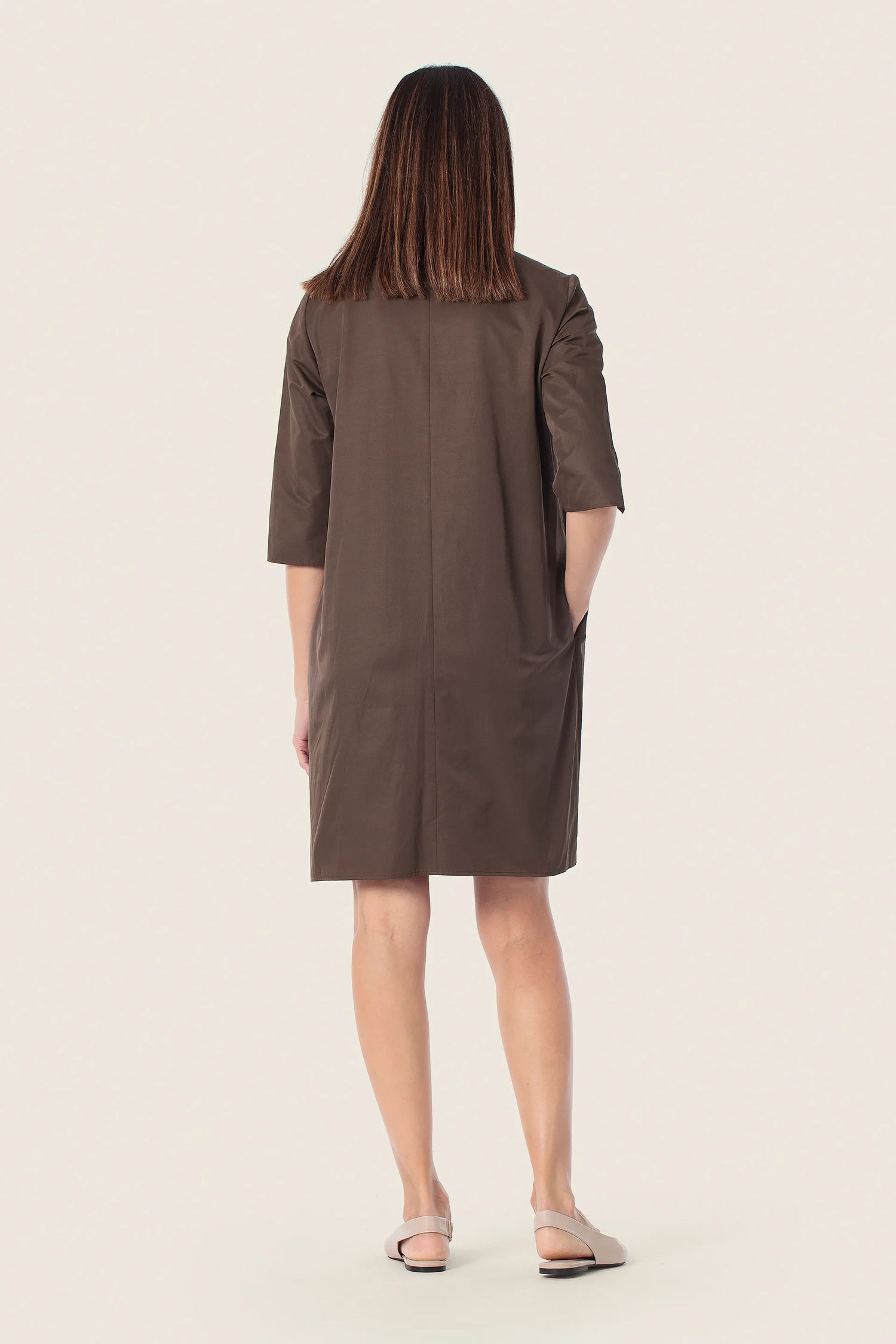 Gerry Weber Brown Chestnut 0 Brown Shirt Style Dress SKU: N68511_357 Image 02