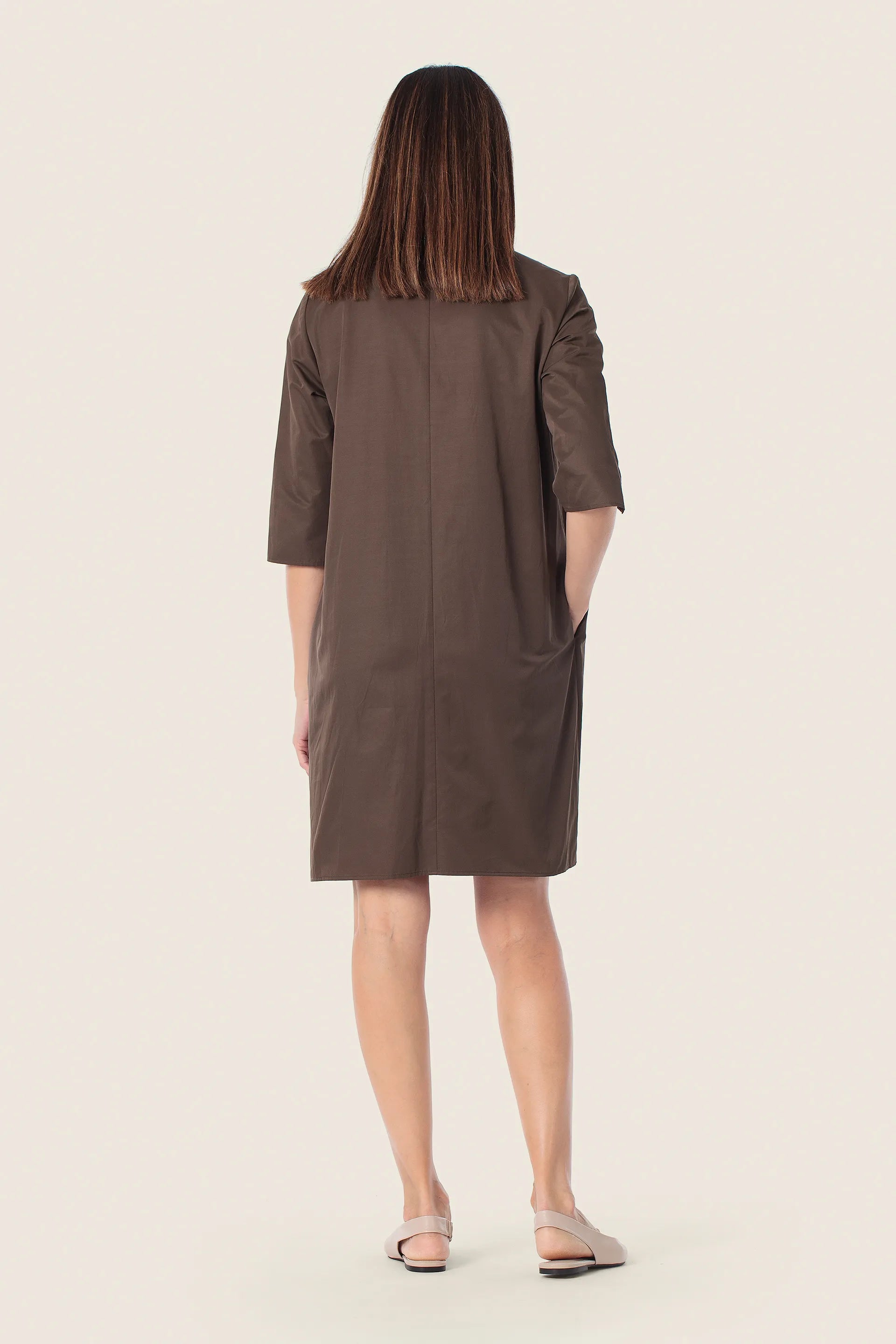 Gerry Weber Brown Chestnut 0 Brown Shirt Style Dress SKU: N68511_357 Image 02