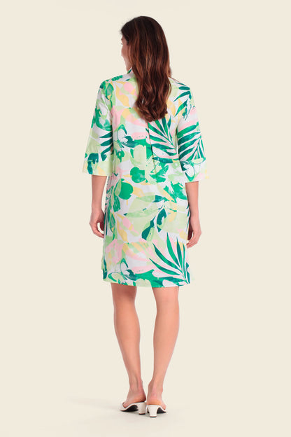 Gerry Weber Butterfloral Print 0 Shirt Style Printed Dress SKU: N68531_623 Image 02