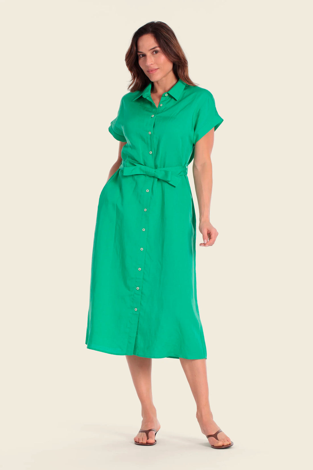 Gerry Weber Green Spring Women Shirt Dress SKU: N68640_620 Image 01
