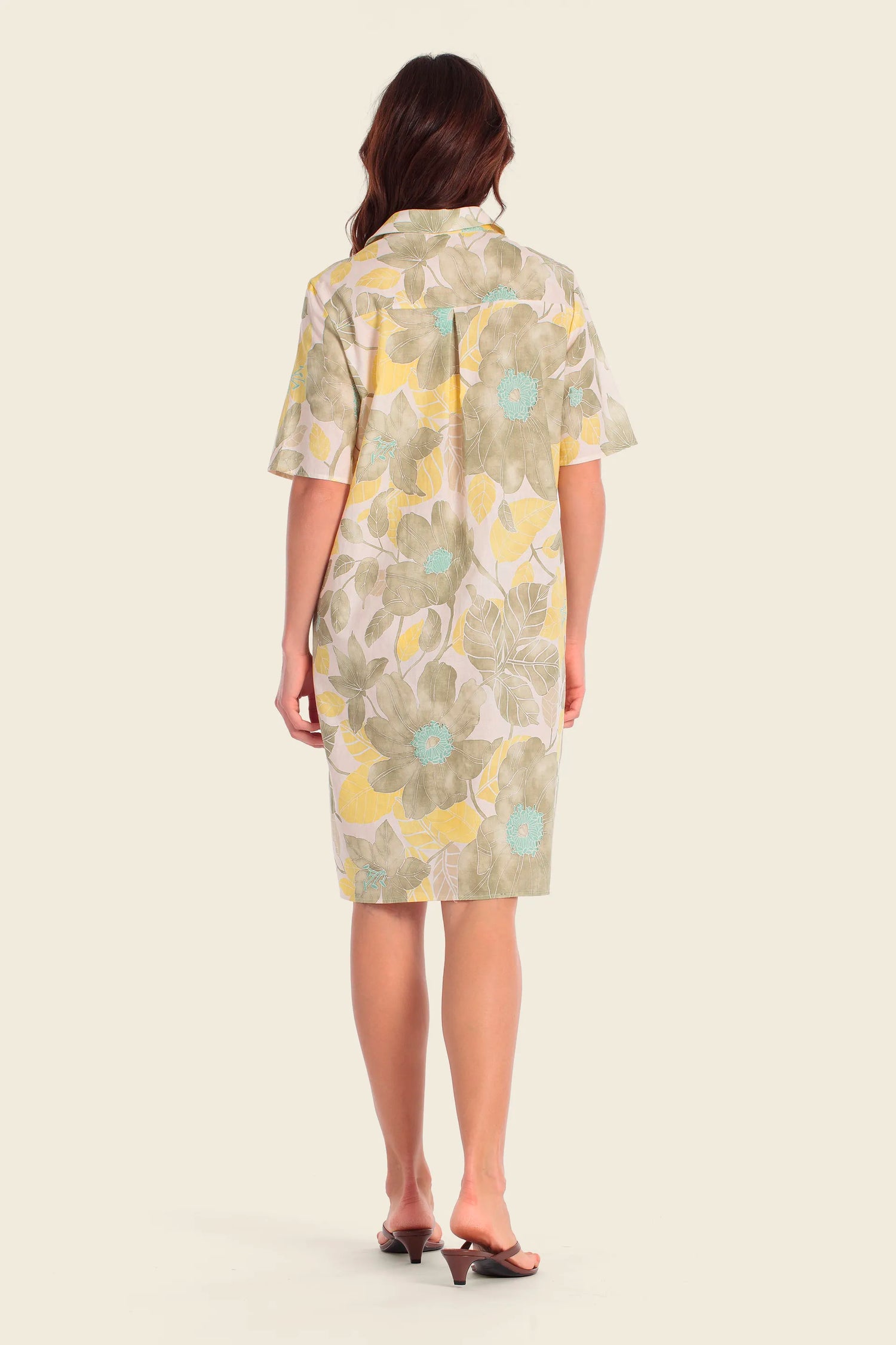 Gerry Weber Blossom Print 0 Shirt Style Printed Dress SKU: N68649_622 Image 02