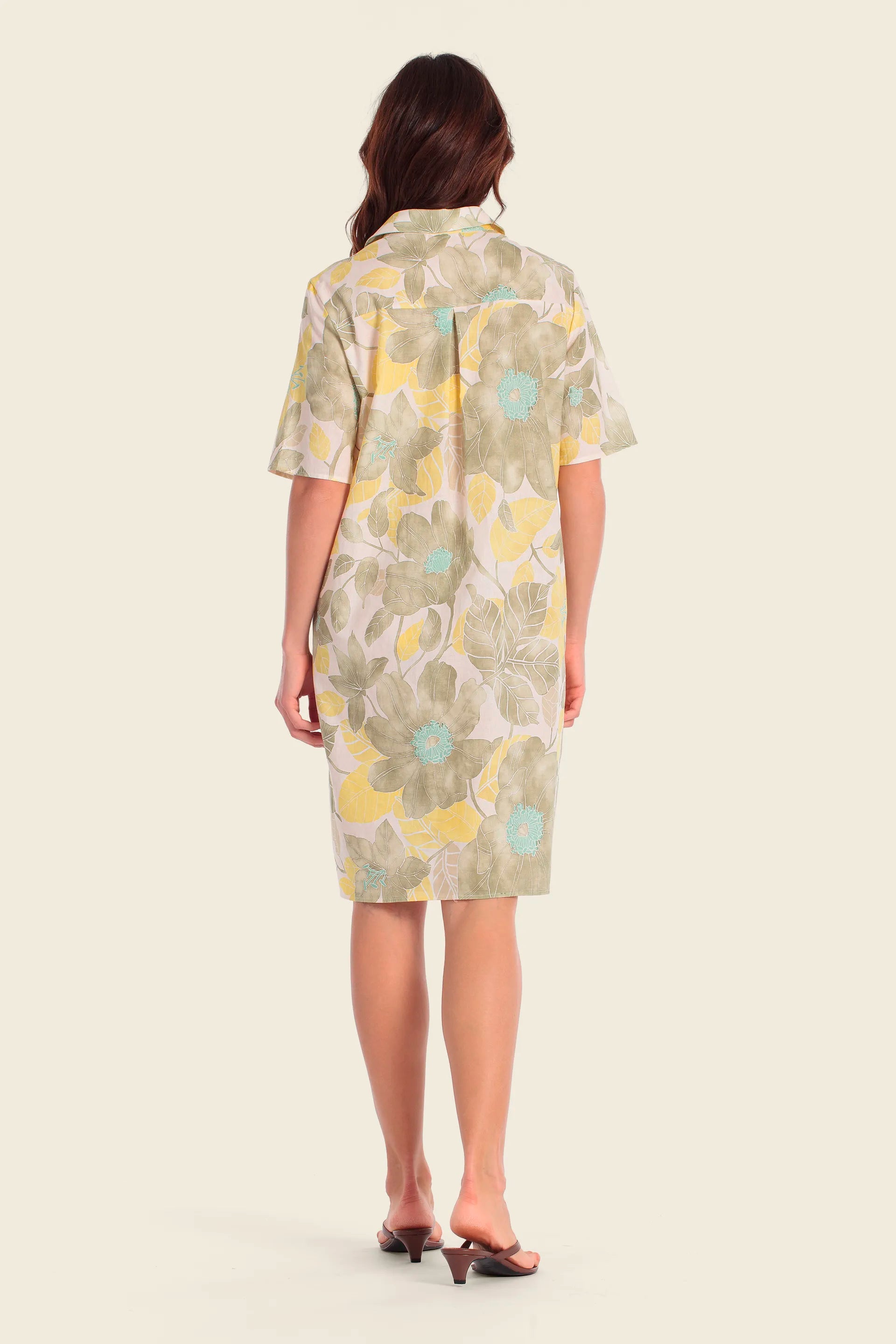 Gerry Weber Blossom Print 0 Shirt Style Printed Dress SKU: N68649_622 Image 02