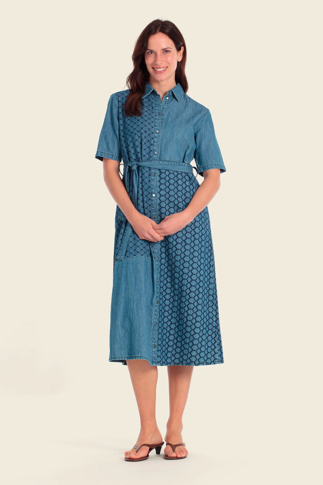 Gerry Weber Blue Medium Denim Women Denim Dress SKU: N68654_396 Image 01