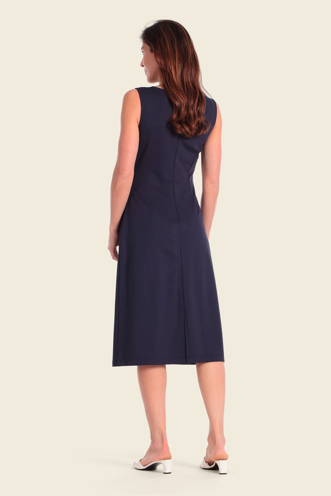 Gerry Weber Blue Night 0 Blue Sleeveless Midi Dress SKU: N68722_246 Image 02