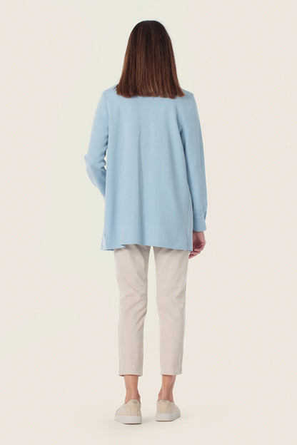 Gerry Weber Blue Sky 0 Blue Knitted Cardigan SKU: N68770_125 Image 04