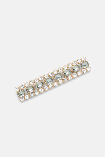 Luisa Spagnoli Fumo/Nickel/Oro Women Nabrezina - Crystal-Embellished Brass Brooch SKU: NABREZINA_0068 0001 0002 Image 01